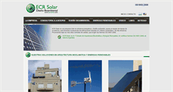 Desktop Screenshot of ecrsolar.com